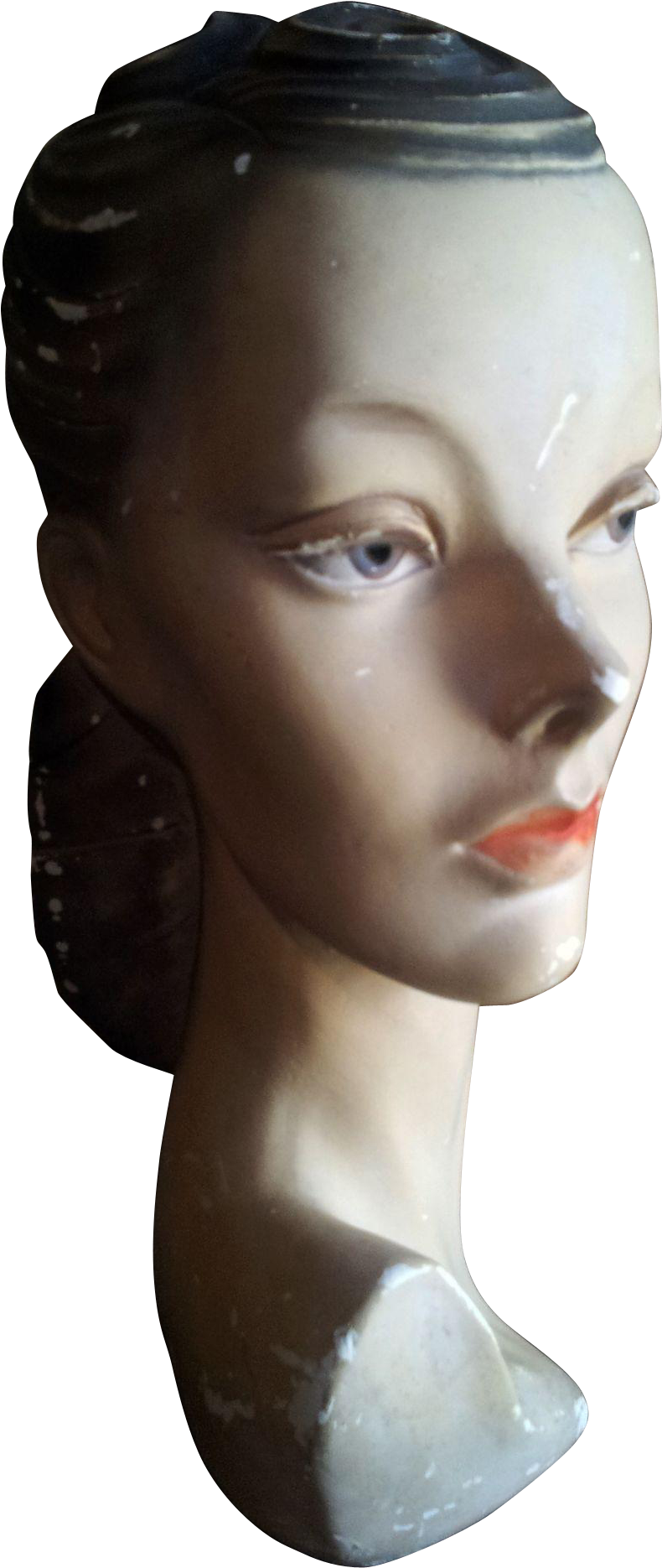 Vintage Mannequin Head Profile PNG