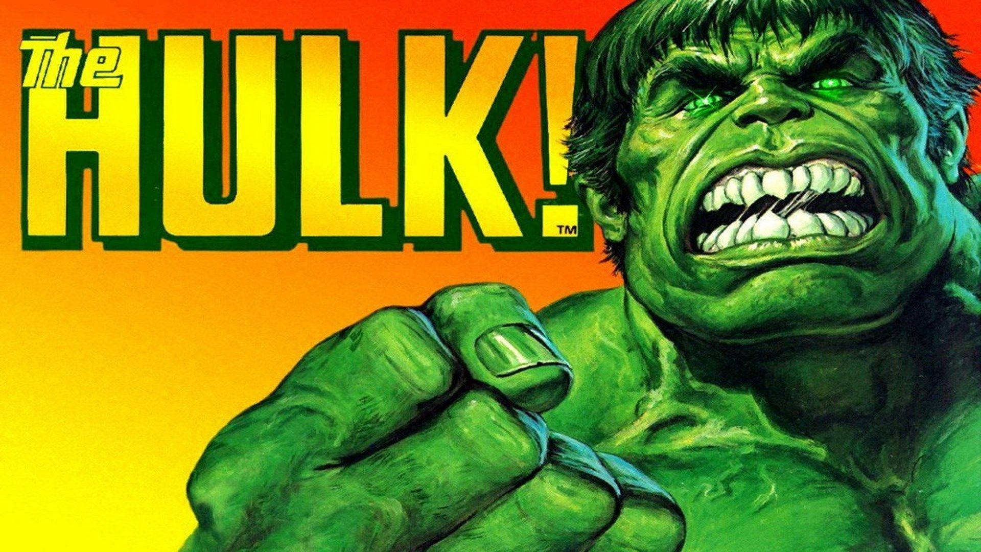 Vintage Marvel Comics The Hulk Background