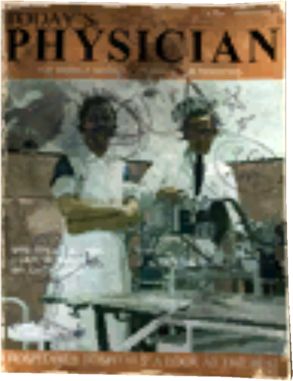 Vintage Medical Magazine Cover PNG