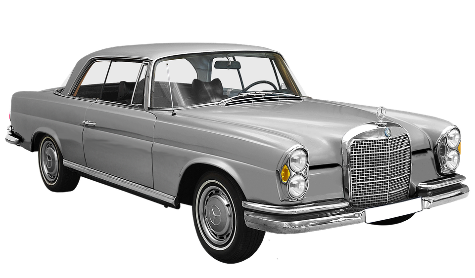 Vintage Mercedes Benz Coupe PNG