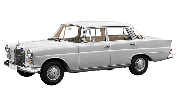 Vintage Mercedes Benz Side View PNG