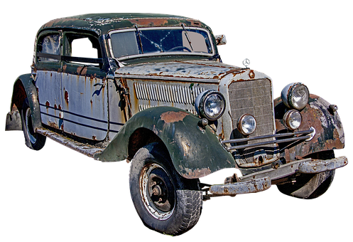 Vintage Mercedes Rustic Charm PNG