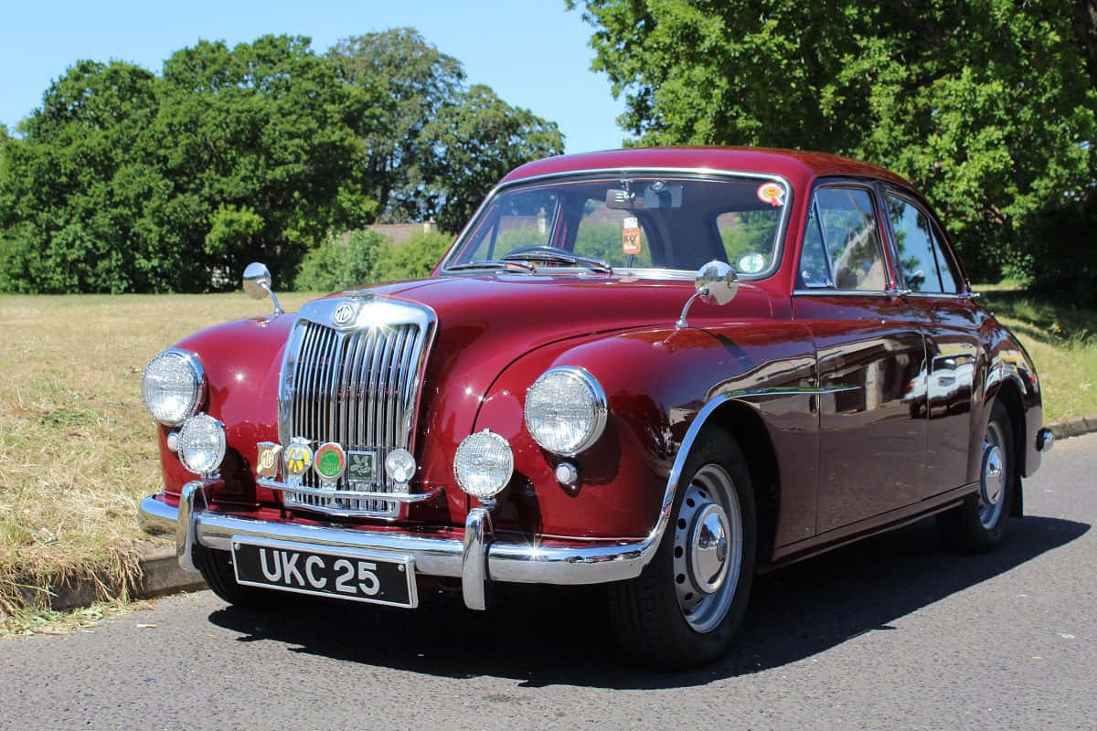 Vintage Mg Magnette In Pristine Condition Wallpaper