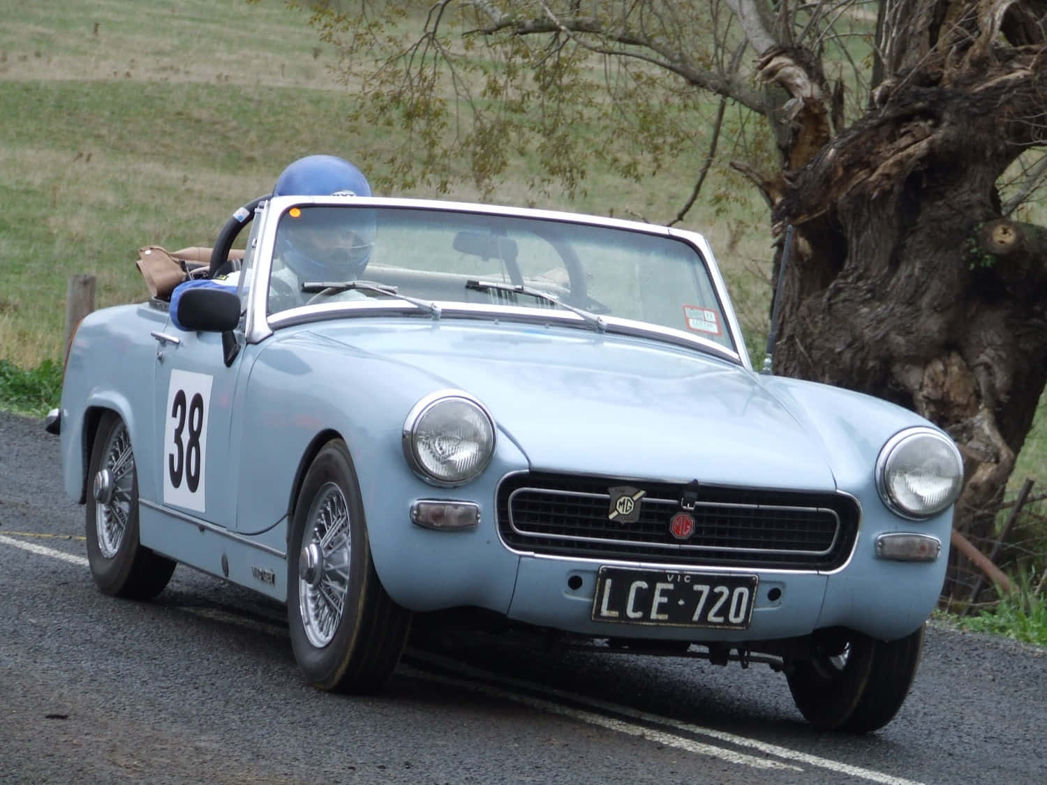 Vintage Mg Midget In Prime Condition Wallpaper