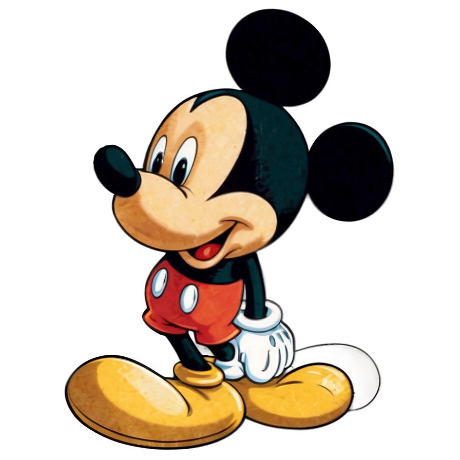 Download Vintage Mickey Mouse Art Png 6 | Wallpapers.com