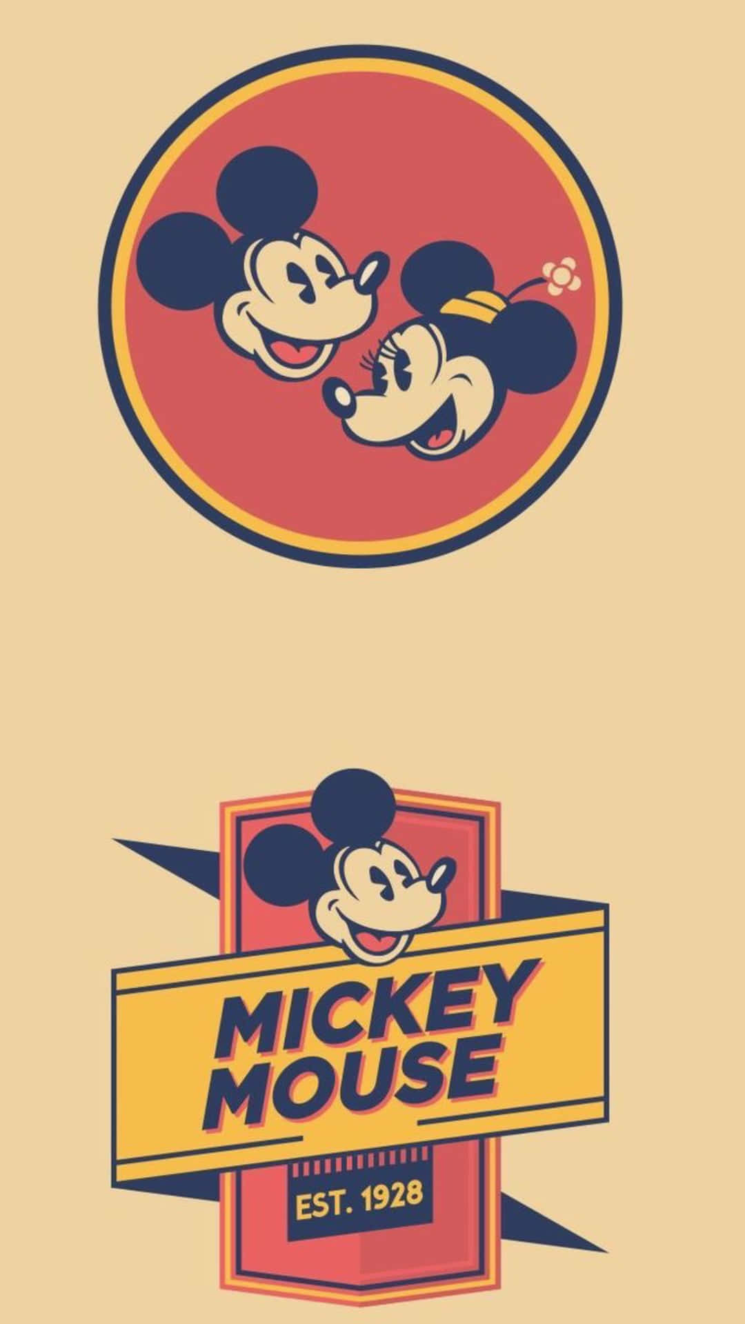 Vintage Mickey Mouse Poster Wallpaper