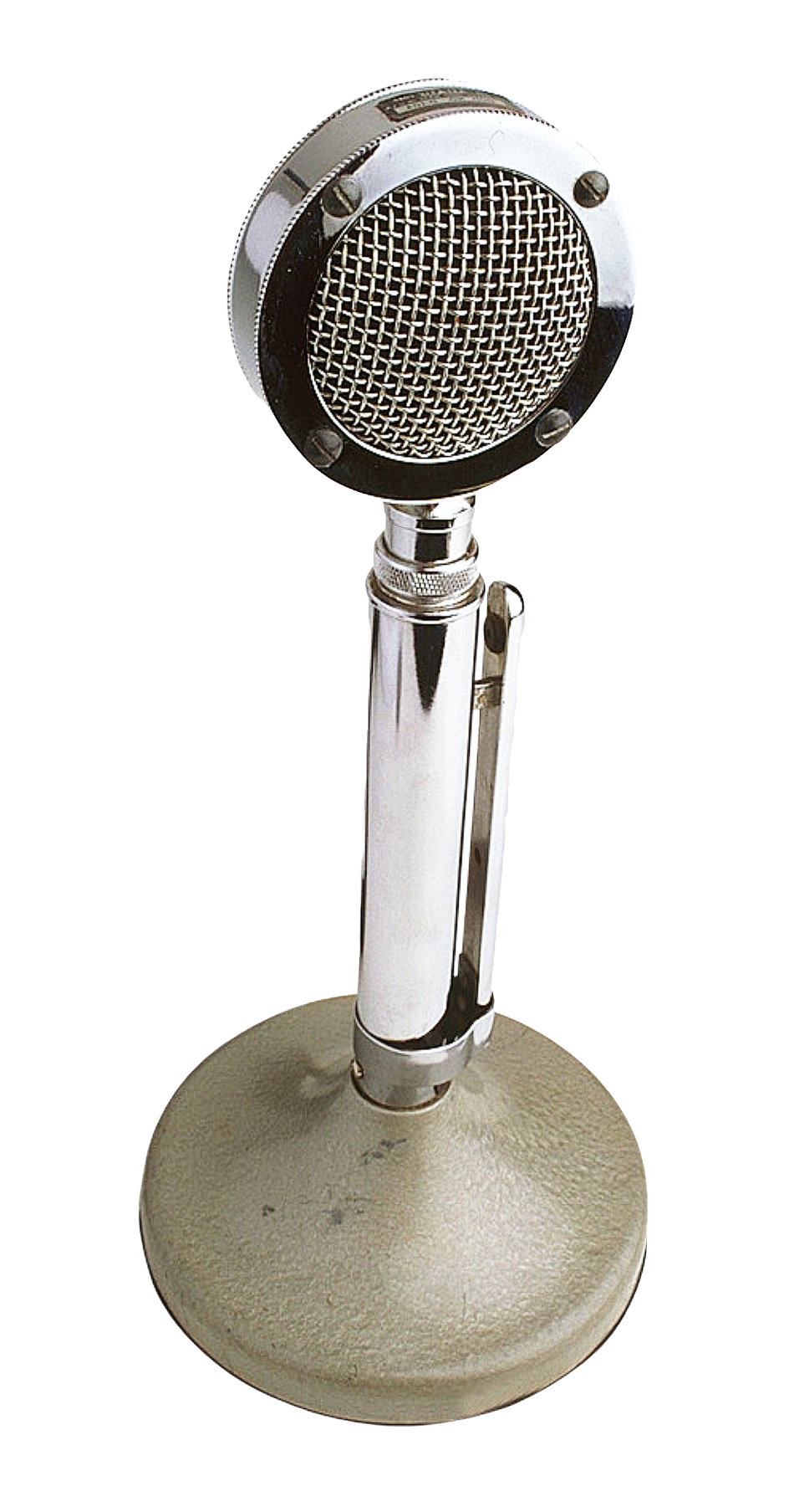Vintage Microphone Standing PNG