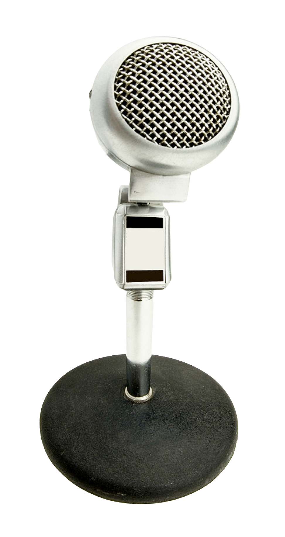 Vintage Microphoneon Stand PNG