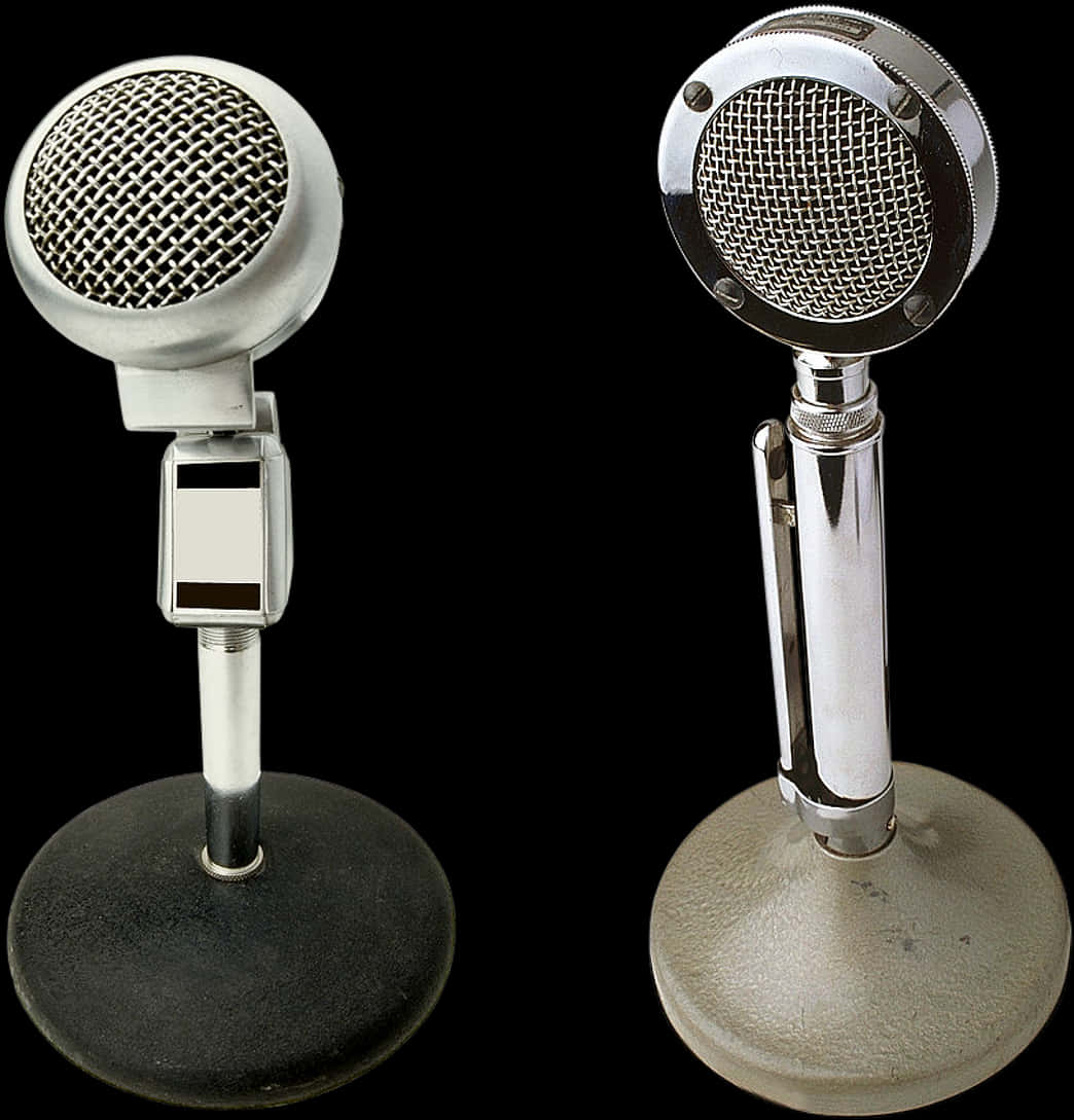 Vintage Microphones Classic Design PNG