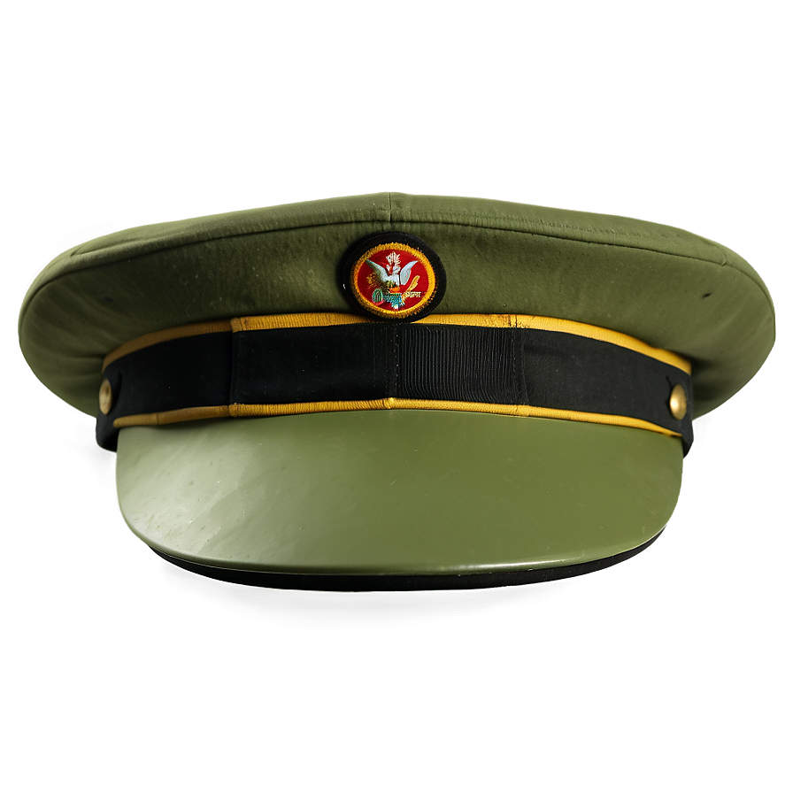 Vintage Military Hat Png 06132024 PNG