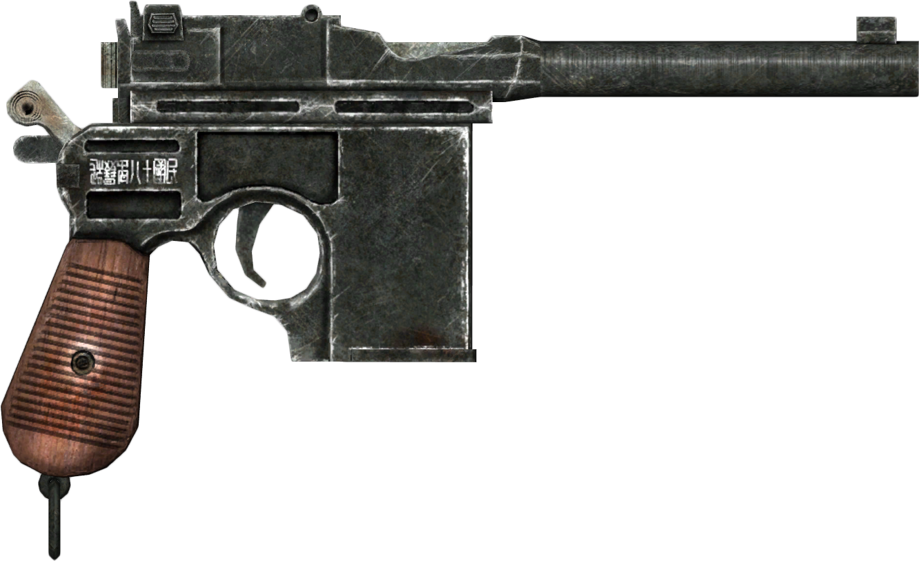 Vintage Military Pistol PNG