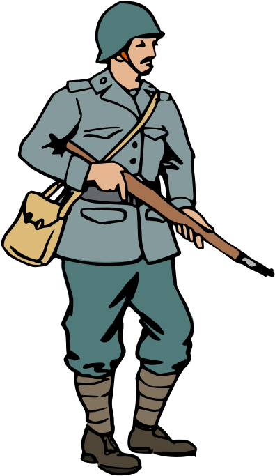 Vintage Military Soldier Illustration PNG