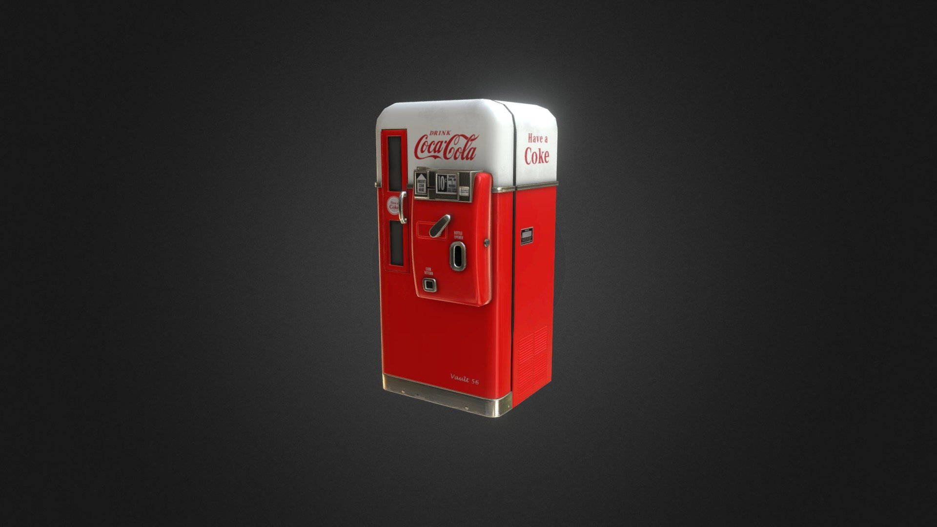 Vintage Minimalist Coca-cola Soda Machine Wallpaper