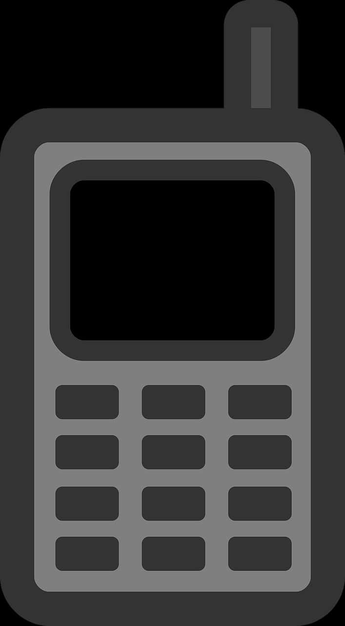 Vintage Mobile Phone Icon PNG