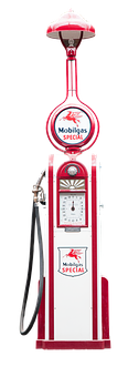 Vintage Mobilgas Special Fuel Pump PNG