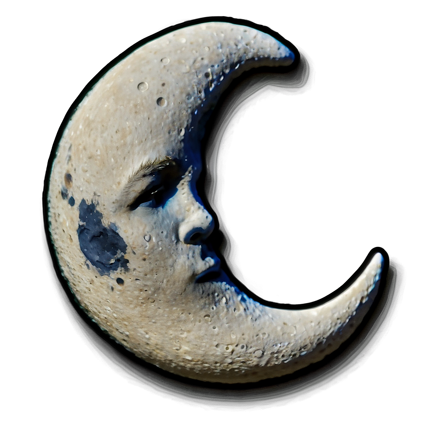 Vintage Moon Transparent Png Pwj46 PNG