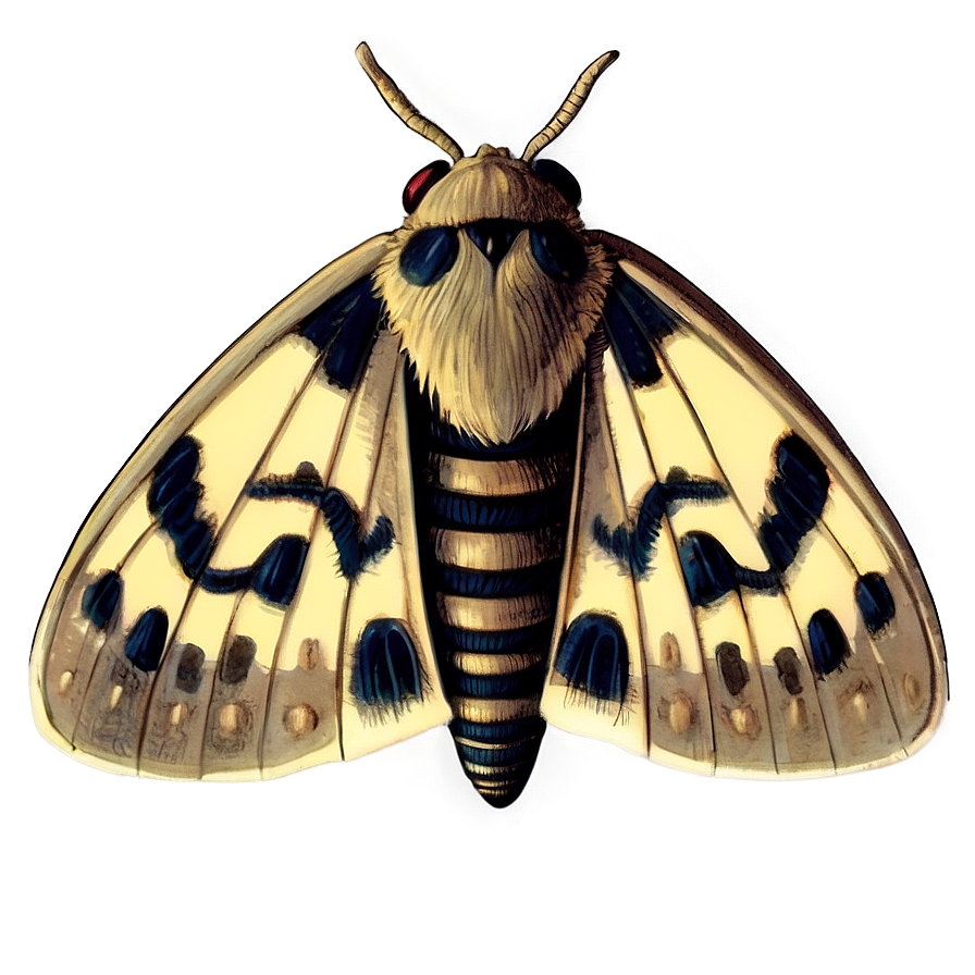 Vintage Moth Illustration Png 81 PNG