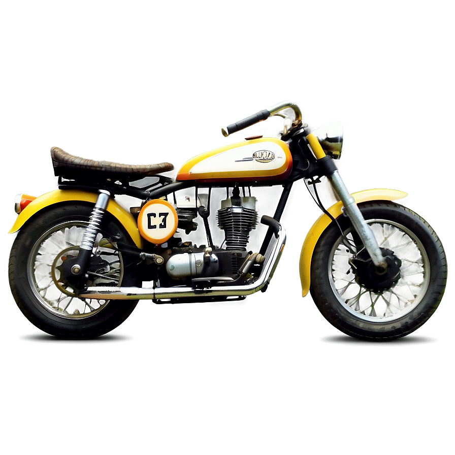 Vintage Motorbike Png Mmx PNG