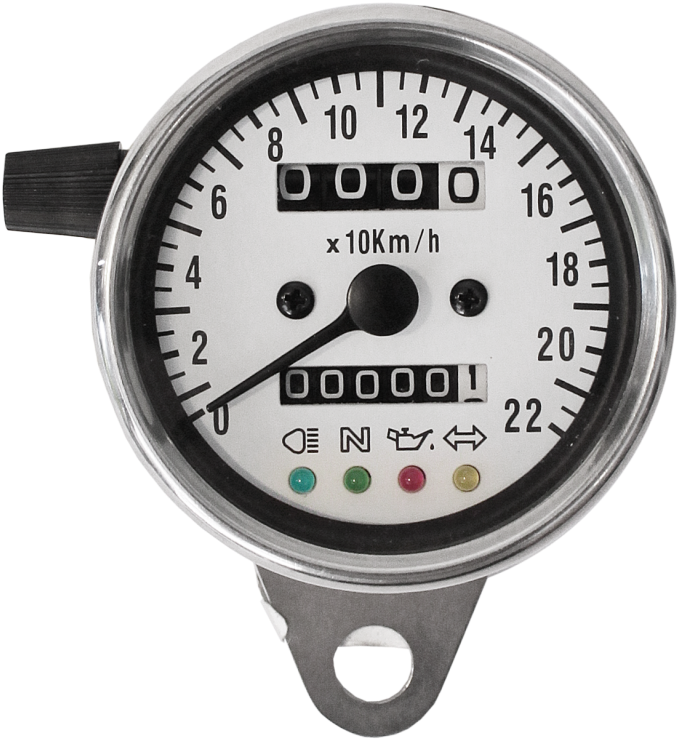 Vintage Motorcycle Speedometer PNG