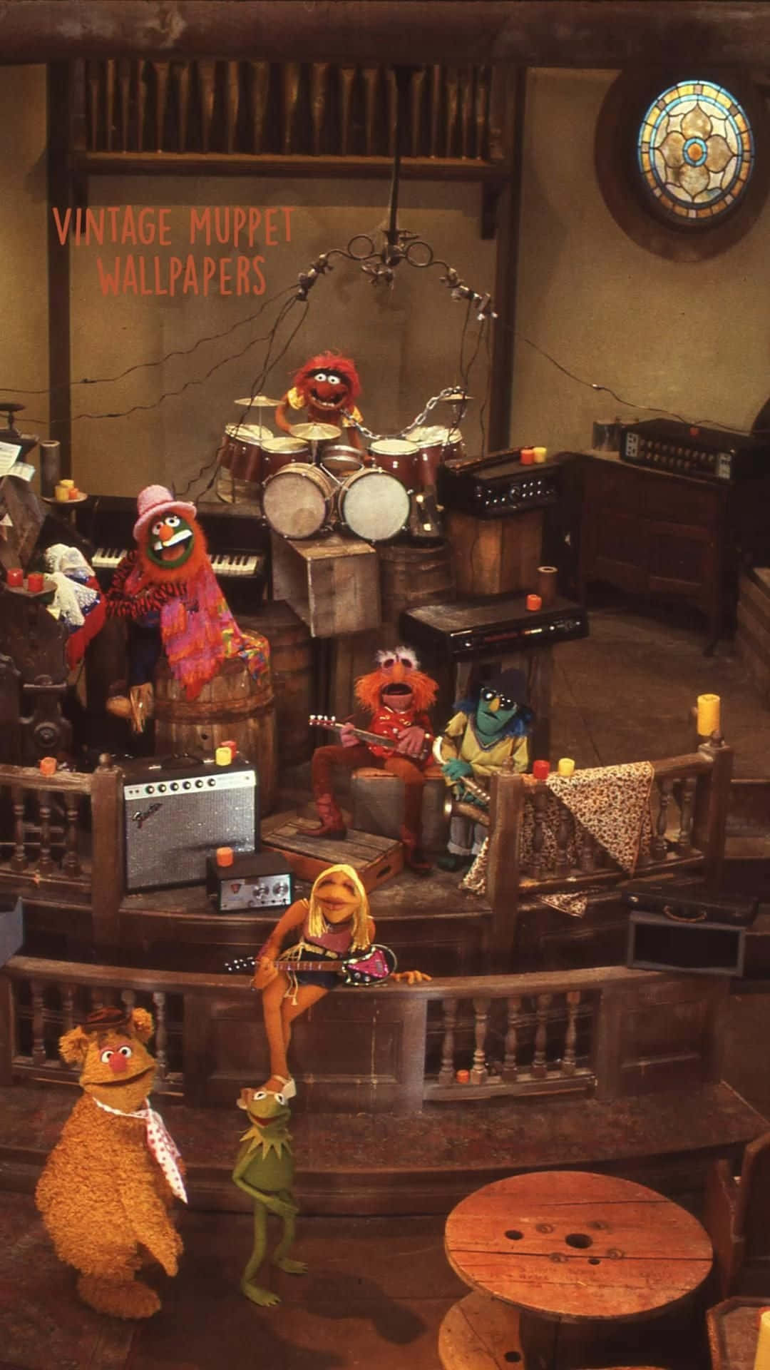 Vintage Muppet Band Session Wallpaper
