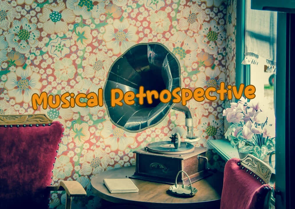 Vintage Music Room Retrospective Wallpaper
