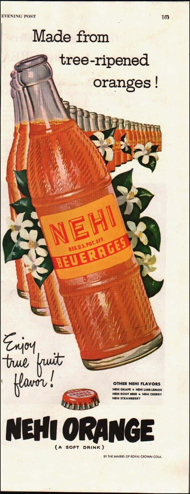 Vintage Nehi Orange Soda Ad Wallpaper