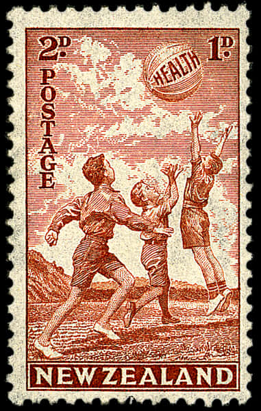 Vintage New Zealand Health Stamp PNG