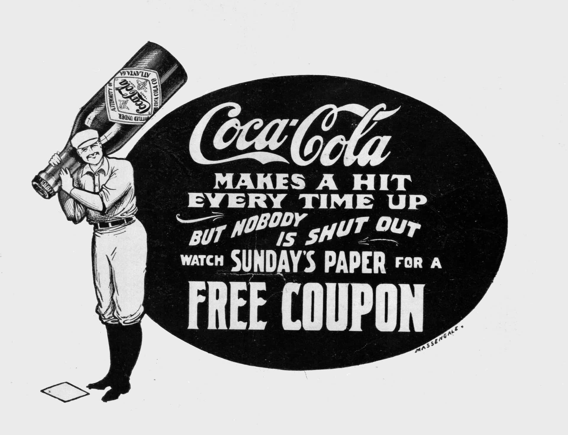 Vintage Newspaper Product Ad Wallpaper