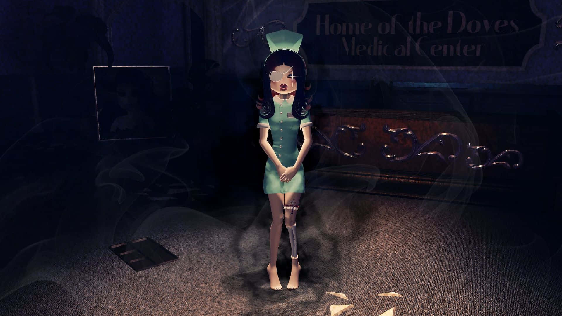 Vintage Nurse Costume Style Wallpaper