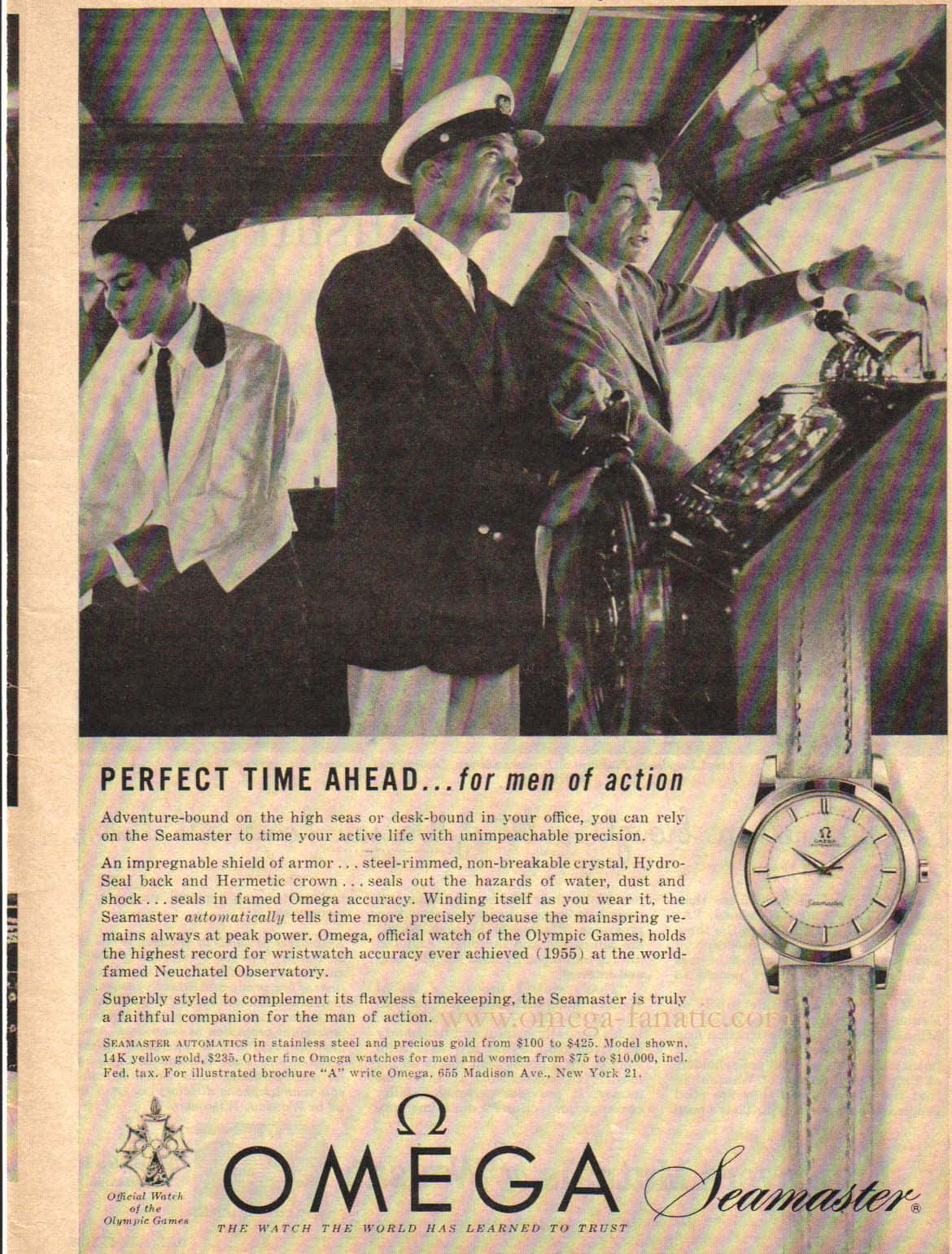 Vintage Omega Seamaster Advert Wallpaper