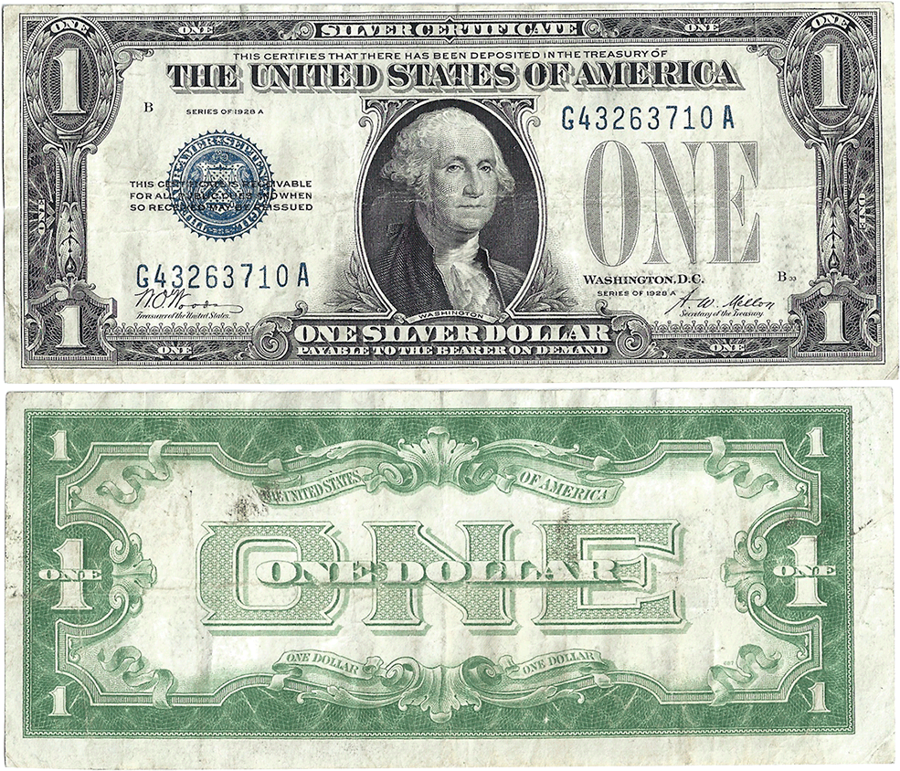 Download Vintage One Dollar Bill1923 | Wallpapers.com