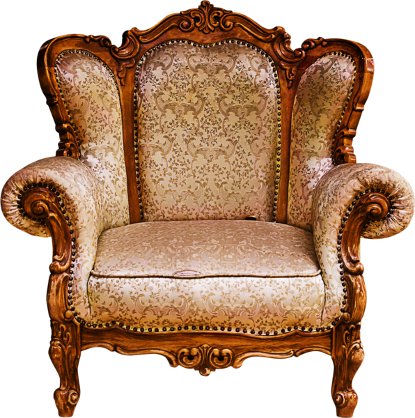 Vintage Ornate Armchair.png PNG