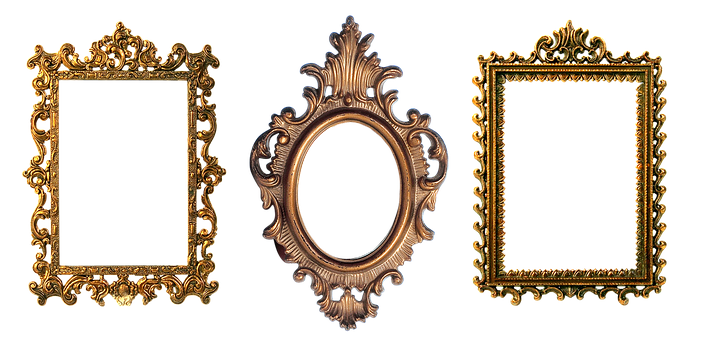 Vintage Ornate Frames Collection PNG