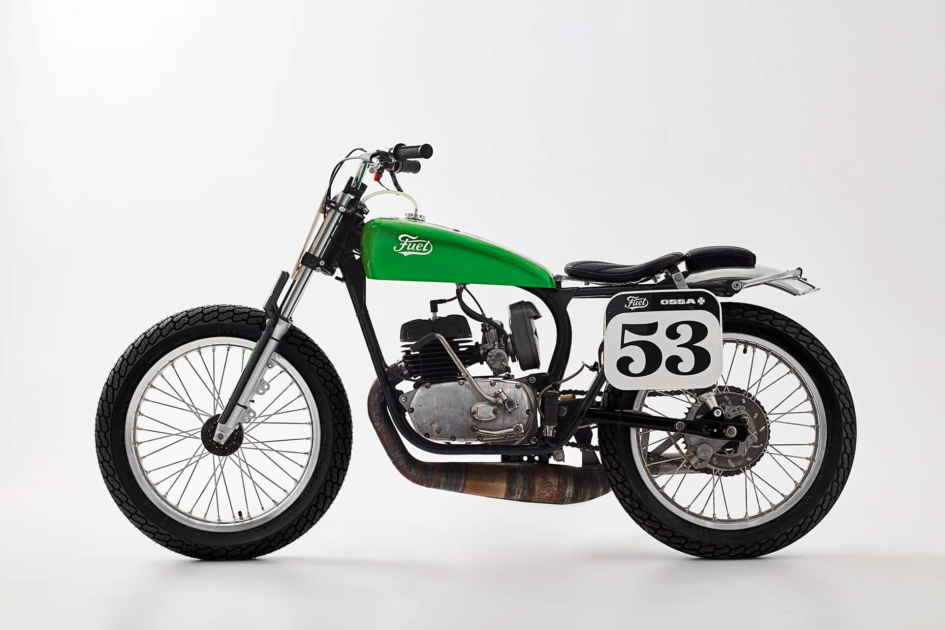 Vintage Ossa Motorcycle Number53 Wallpaper