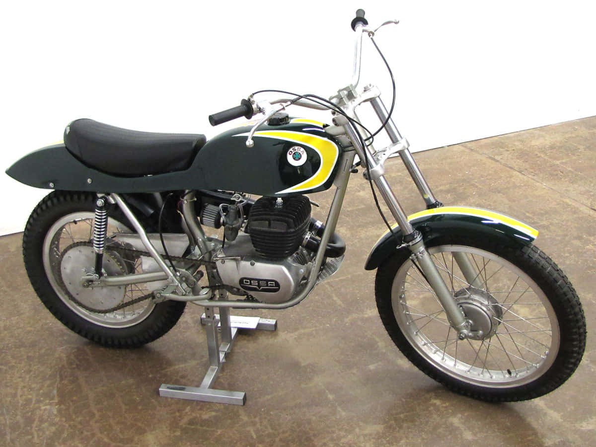 Vintage Ossa Motorcycle Profile Wallpaper