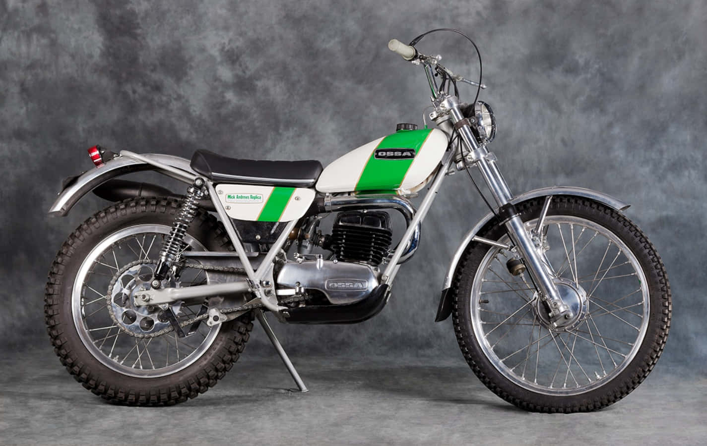 Vintage Ossa Trial Motorfiets Achtergrond