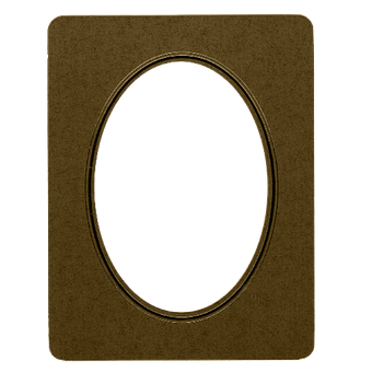 Vintage Oval Frame Texture PNG