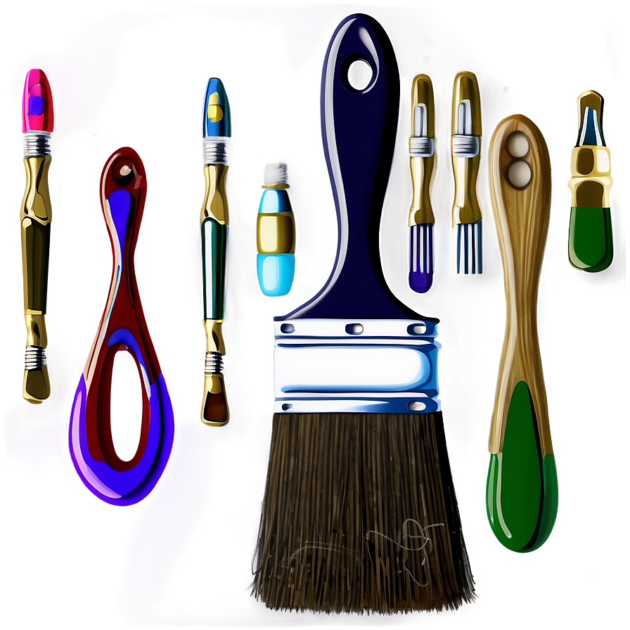 Vintage Paint Brush Png Svo54 PNG