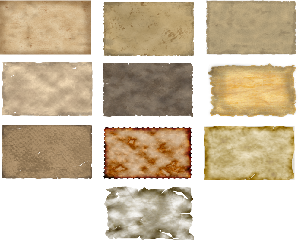 Vintage Paper Textures Collection PNG