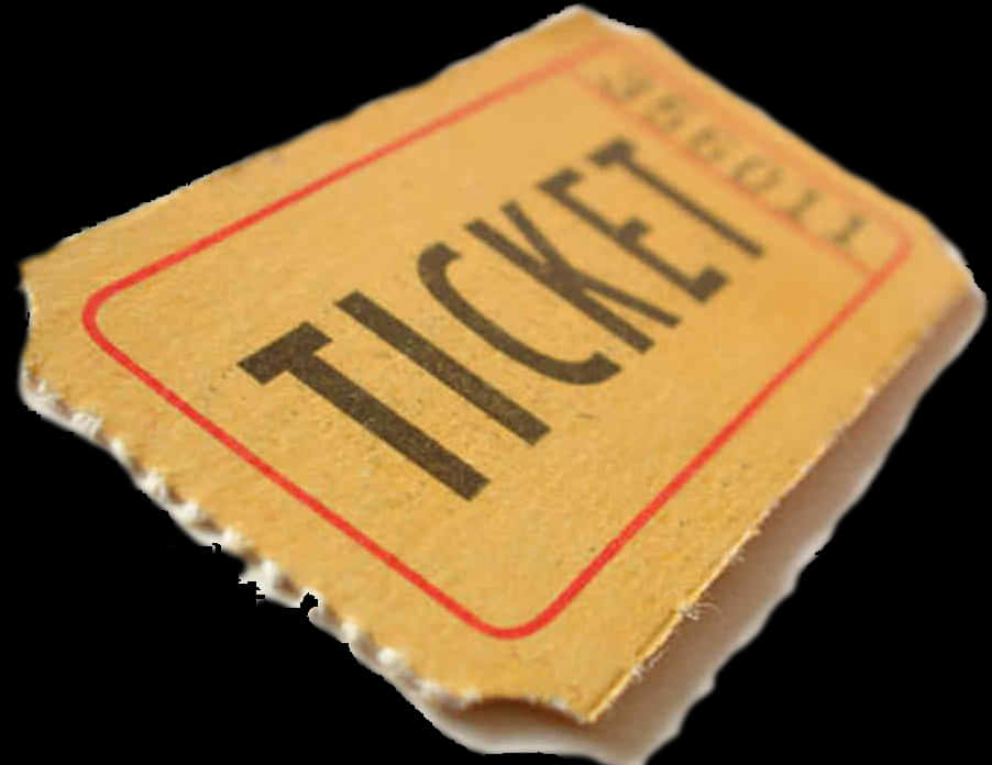 Vintage Paper Ticket PNG