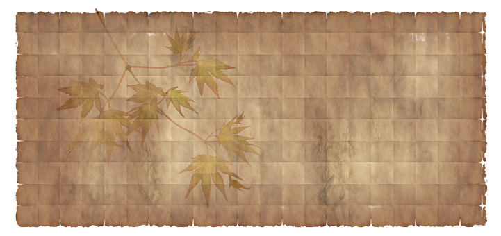 Vintage Paperwith Maple Leaves PNG