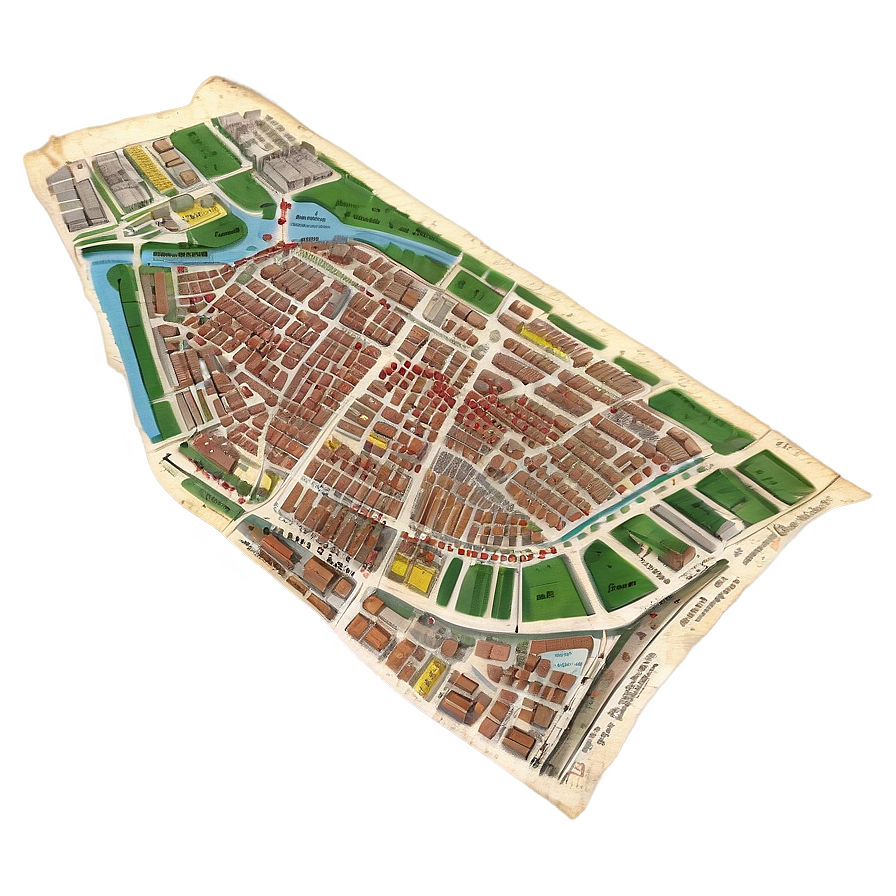 Vintage Paris Map Png Mfc48 PNG