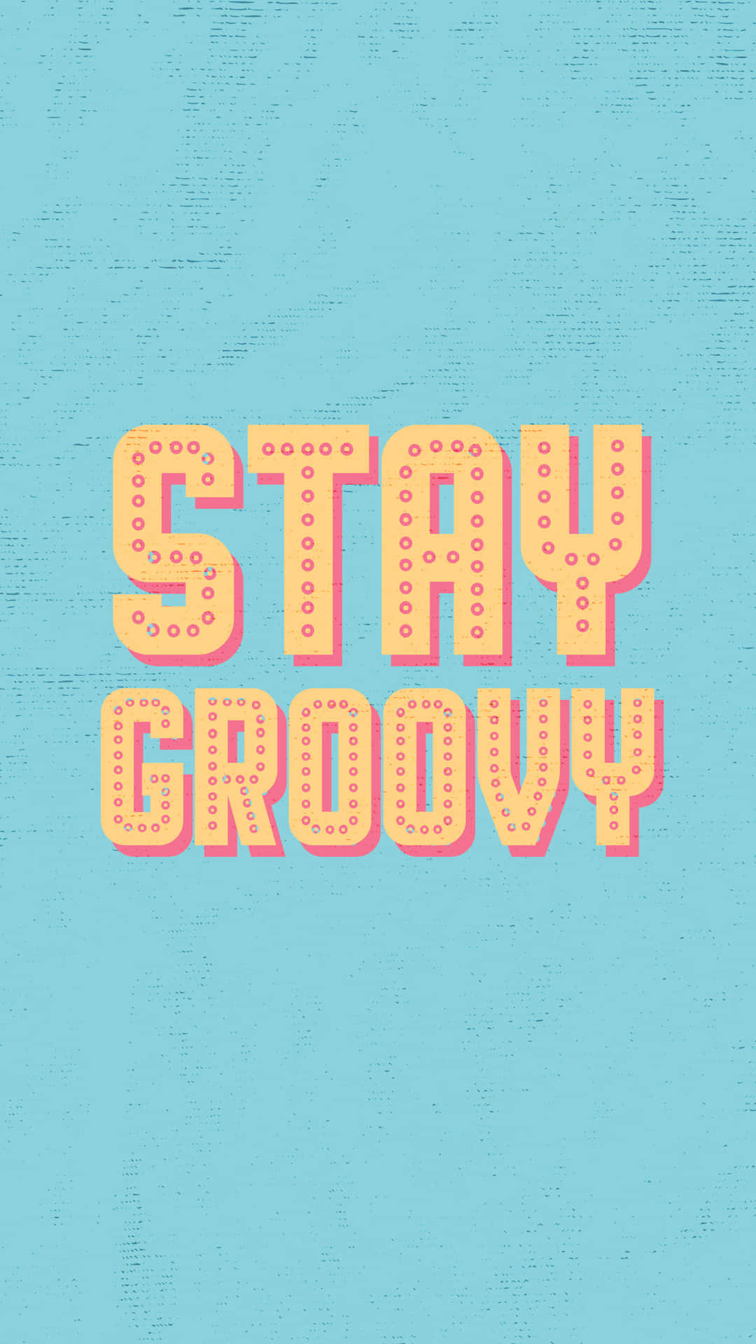 Vintage Pastel Aesthetic Stay Groovy Typography Wallpaper