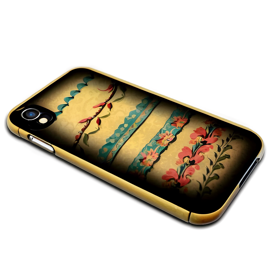 Vintage Pattern Iphone Case Png Gcq1 PNG