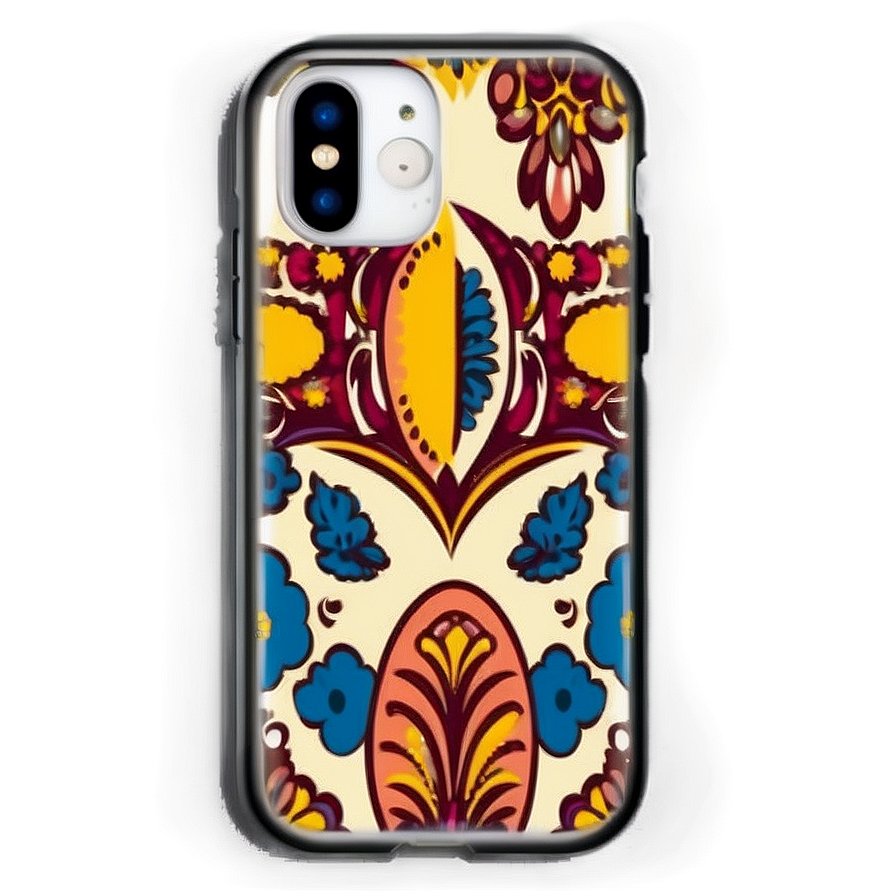 Vintage Pattern Iphone Case Png Val40 PNG