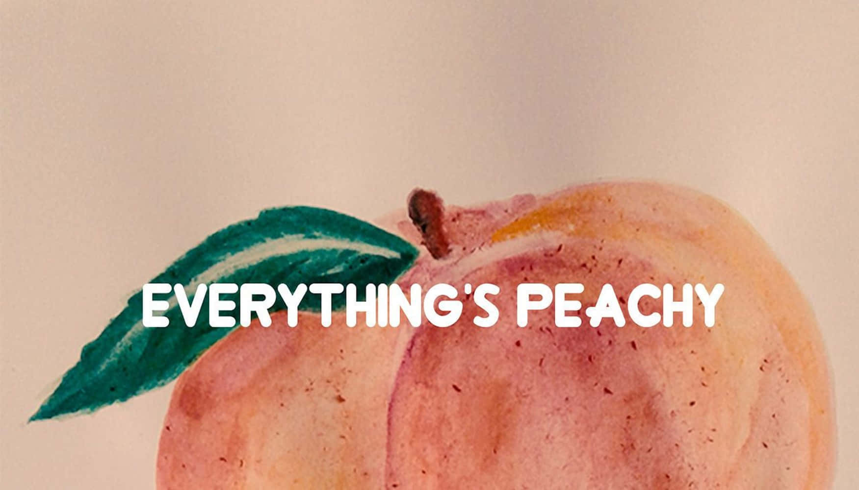 Erfrischendsüß Und Entzückend Vintage Pfirsich Wallpaper