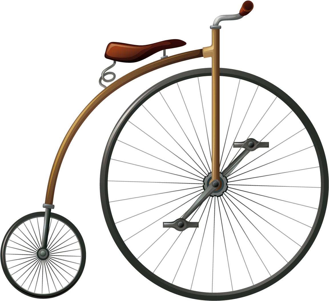 Vintage Penny Farthing Bicycle PNG