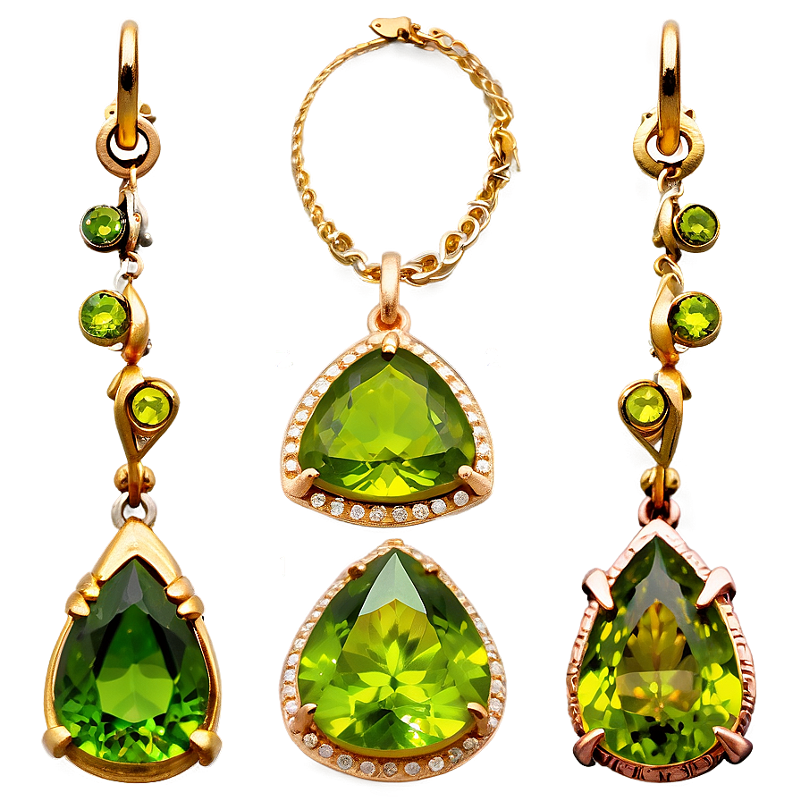 Vintage Peridot Jewelry Png Jyt65 PNG