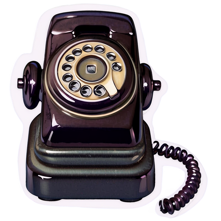 Vintage Phone Logo Png Gsw PNG