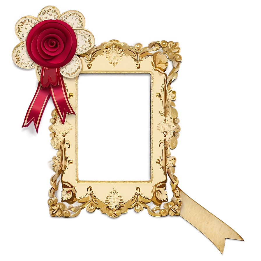 Vintage Photo Frame Design Png Vmp35 PNG